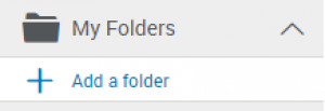 Create a Folder option